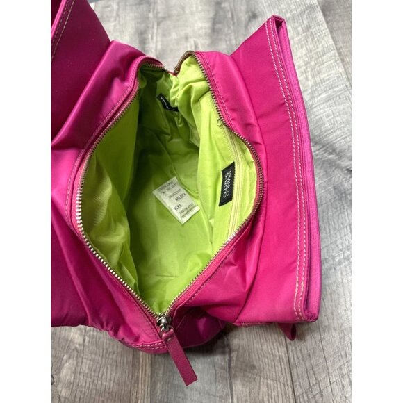 FRANCO SARTO Hot Pink Handbag Purse Accordion Gathered Zip Pockets Rock Roll NEW - Picture 5 of 13